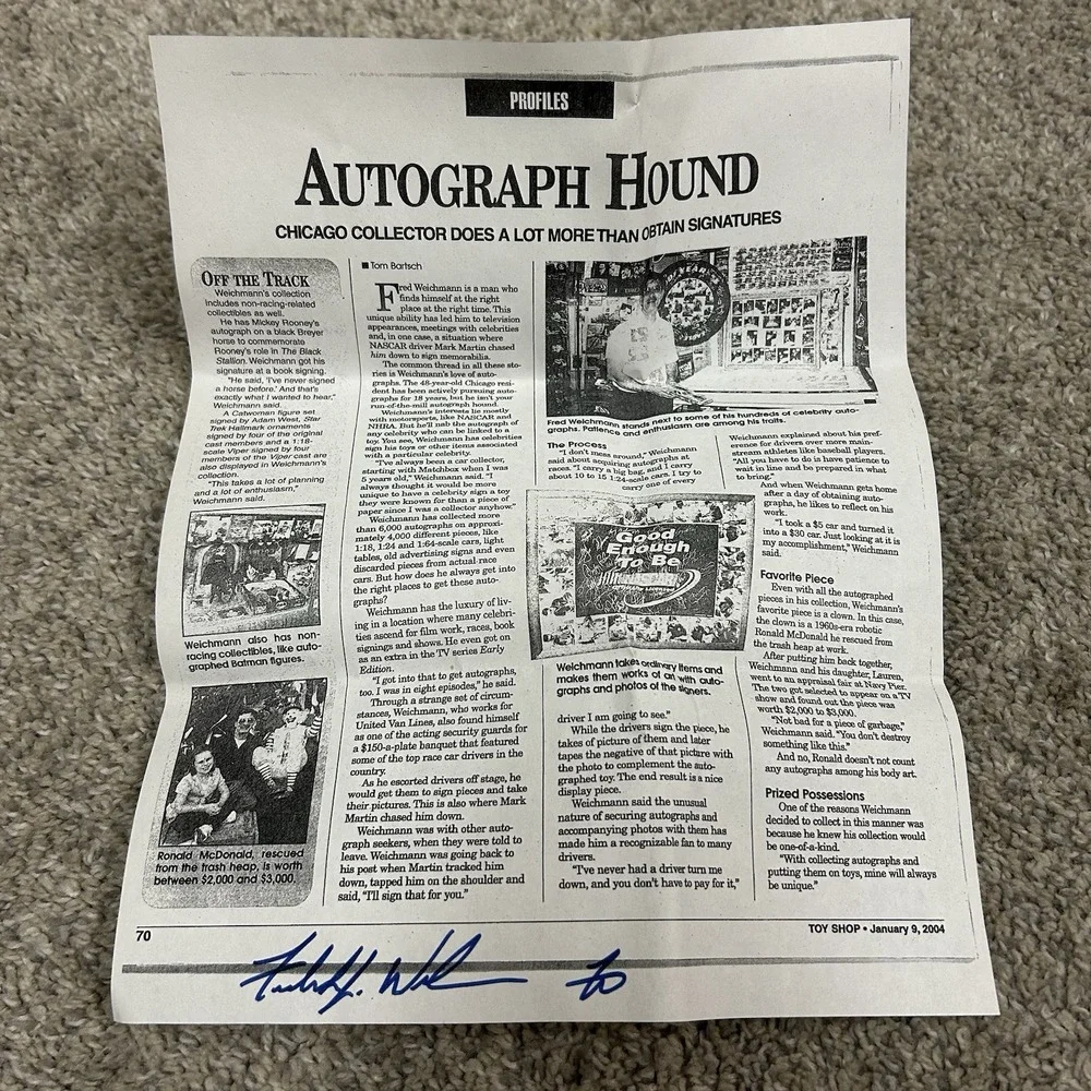 Vintage Slim Jim Racing Store Box‎ Mike Cope Jason Keller Autograph Signed Auto